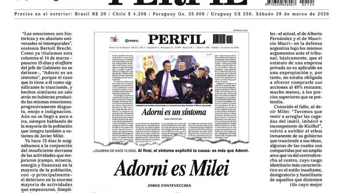 Adorni, en el ojo público: su situación económica desata debate sobre austeridad y privilegios