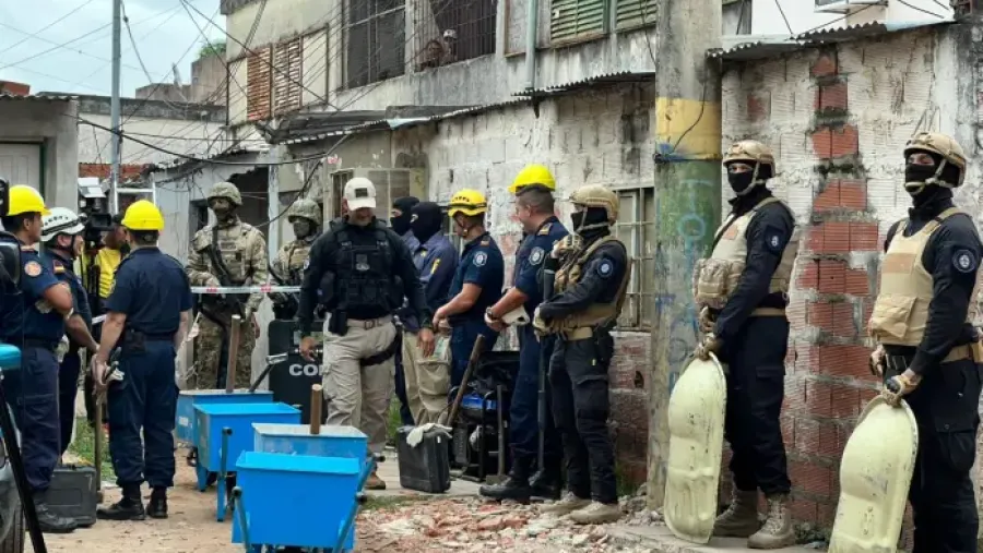 Demolieron un búnker donde se vendía droga en Paraná