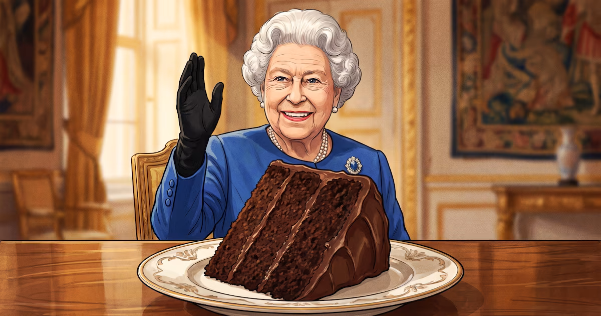 El ritual secreto de la reina Isabel II: así era el pastel de chocolate que solo ella podía terminar