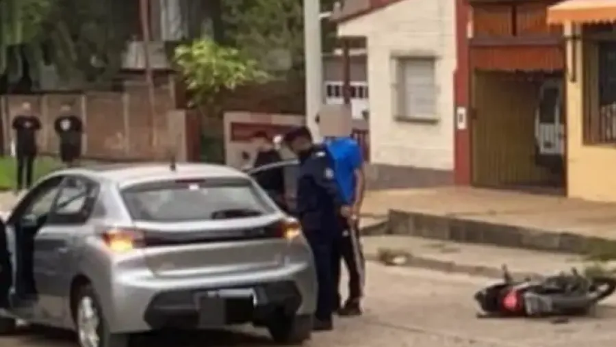 Grave accidente en Diamante: chocaron un auto y una moto y una niña fue trasladada a Paraná