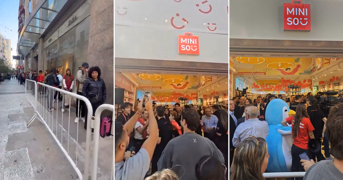 Furor por la apertura del primer local de una cadena internacional en la Argentina: hasta 5 cuadras de cola y acampe de madrugada