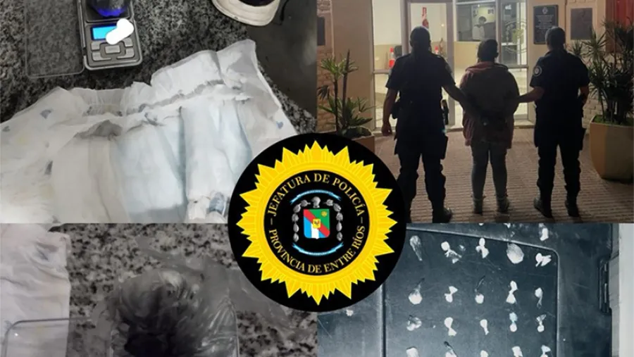 Secuestran cocaína en Villa Paranacito y detienen a una mujer en la terminal de ómnibus