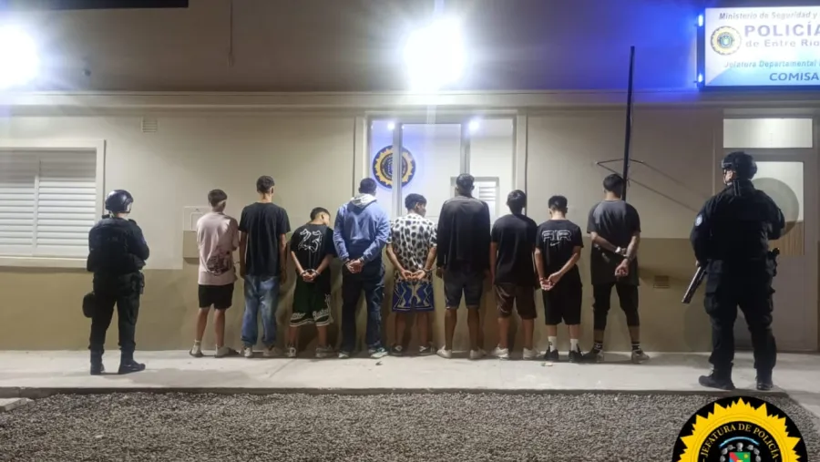 Nueve detenidos tras un violento enfrentamiento armado en el barrio El Pozo de Paraná