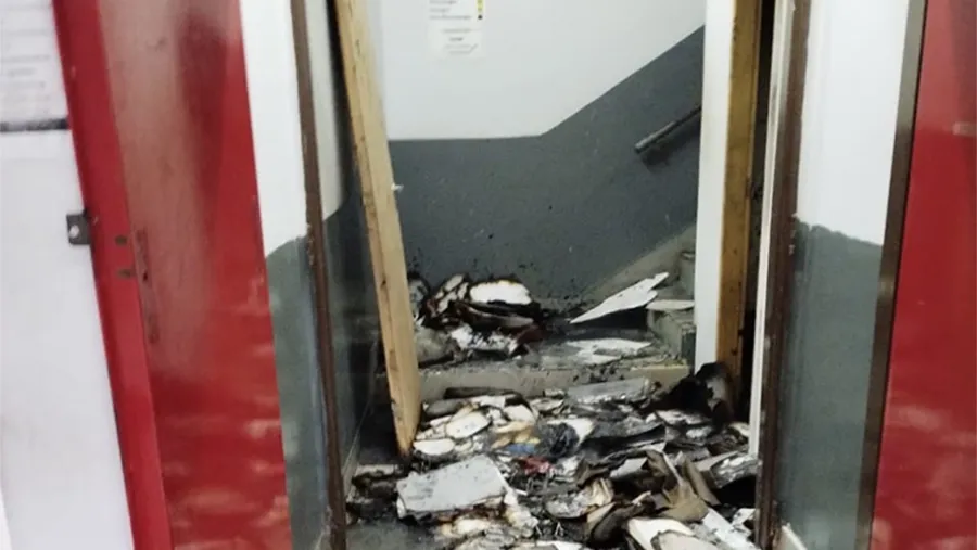 Incendio en el sector de Archivo del Hospital Delicia Concepción Masvernat de Concordia