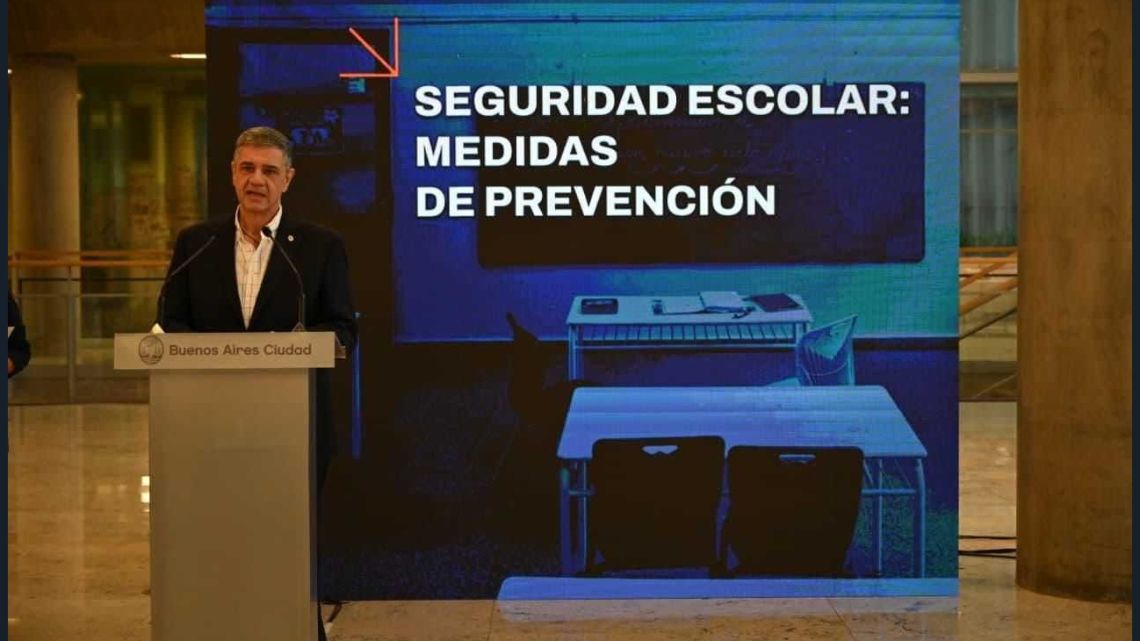 Jorge Macri activó un protocolo de seguridad escolar tras amenazas de tiroteos