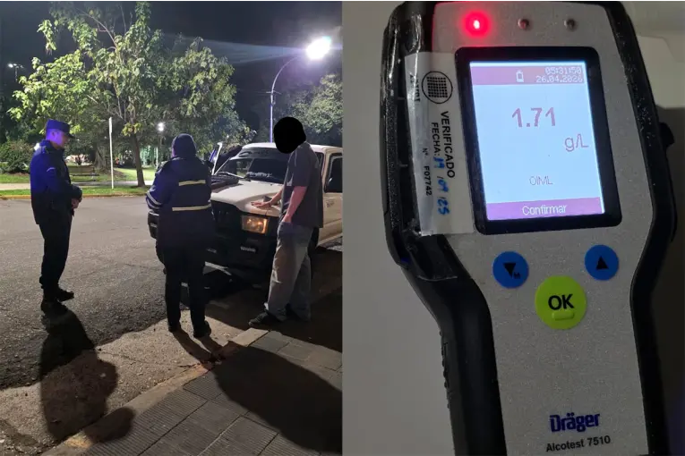 Conductor alcoholizado fue detenido por realizar maniobras peligrosas con una camioneta