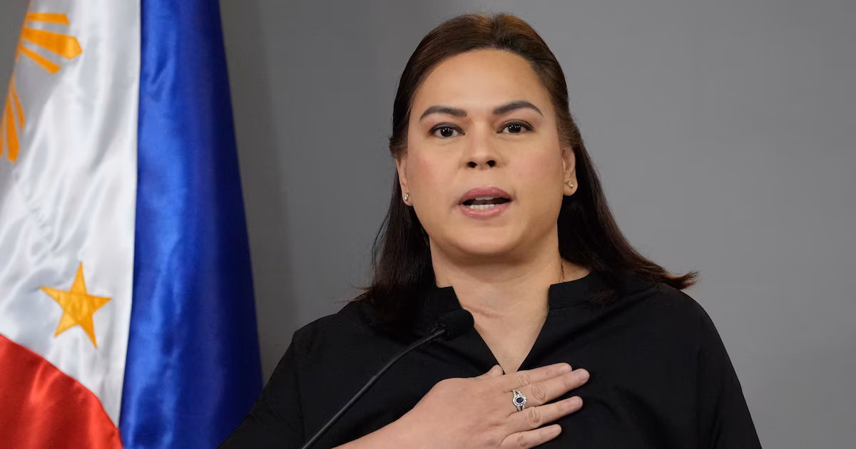 Los diputados filipinos votaron a favor de la destitución de la vicepresidenta Sara Duterte