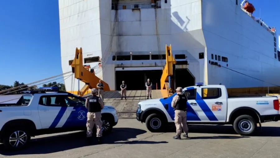 Incautaron 16 kilos de cocaína en buque extranjero amarrado al sur de Entre Ríos