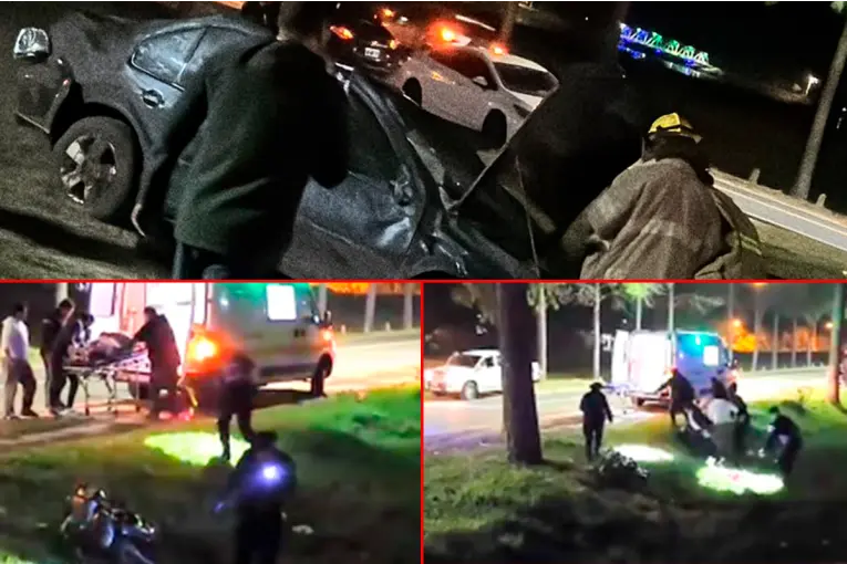Motociclista sufrió amputación de la pierna en impactante choque: investigan si dos vehículos corrían picadas