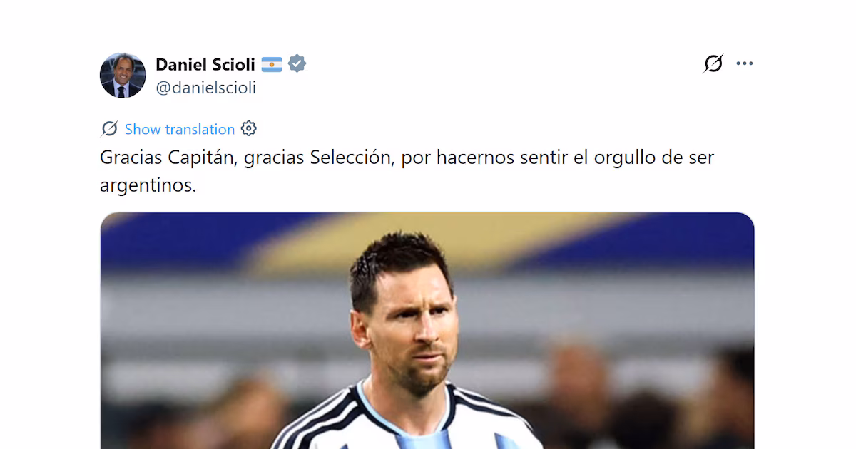 “El mejor del mundo”: los elogios a Messi y a la selección argentina en el arco político tras el triunfo ante Austria