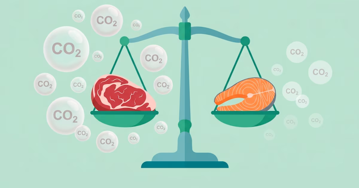 El cambio semanal de vacuno por salmón reduciría 28% las emisiones de la dietaUna investigación de las universidades de Bristol y Southampton, basada en 4.000 hogares, proyectó que esa sustitución desde 2021 a 2050 baja el impacto climático y mejora el perfil nutricional