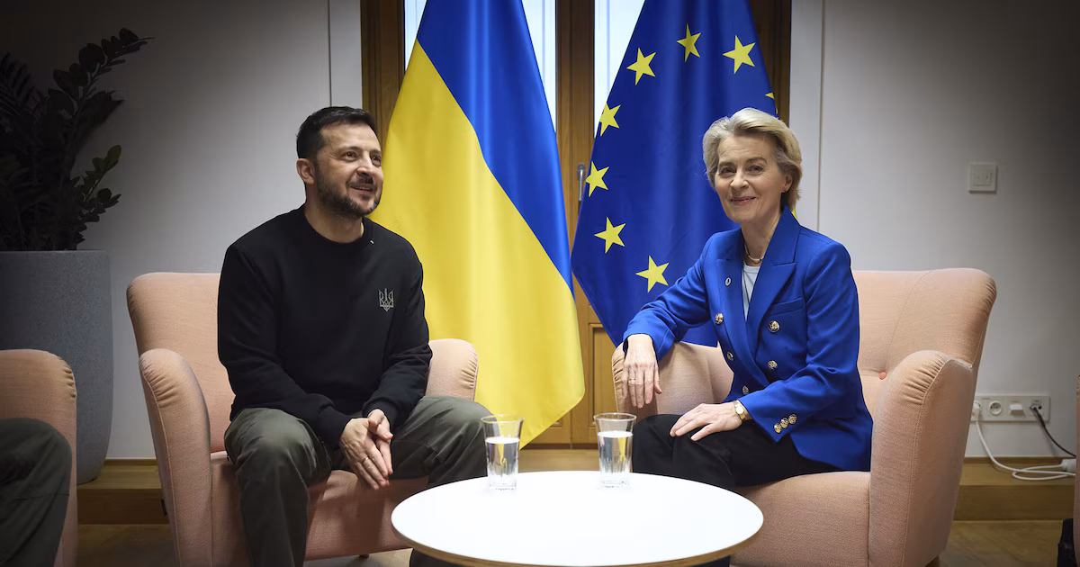 Von der Leyen sostuvo que Ucrania revirtió el rumbo de la guerra y ganó terreno frente a las fuerzas rusasLos jefes de Estado y de Gobierno de la Unión Europea abrieron la cumbre con un encuentro junto a Zelensky, donde pusieron en agenda el respaldo militar y económico para Kiev