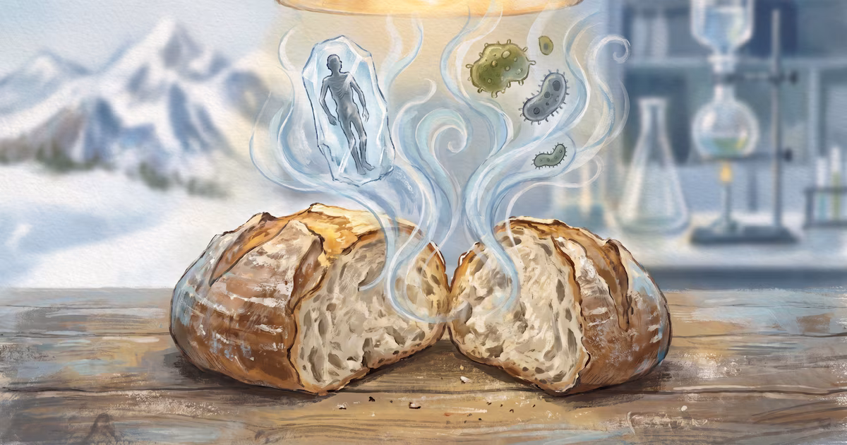 Por qué un científico terminó horneando pan con la levadura de una momia de 5.000 añosLo que comenzó como un análisis microbiológico de los restos de Ötzi el Hombre de Hielo, terminó en un experimento sin precedentes que abre nuevas preguntas sobre la diversidad microbiana en momias prehistóricas