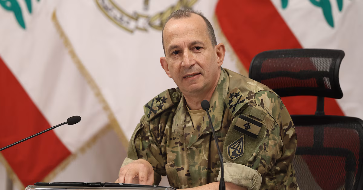 El jefe del Ejército libanés viajó a Pakistán en medio de las negociaciones entre Irán y Estados UnidosEl viaje se produjo mientras las conversaciones entre Washington y Teherán quedaron frenadas porque Irán exigió que el alto el fuego también abarque al Líbano