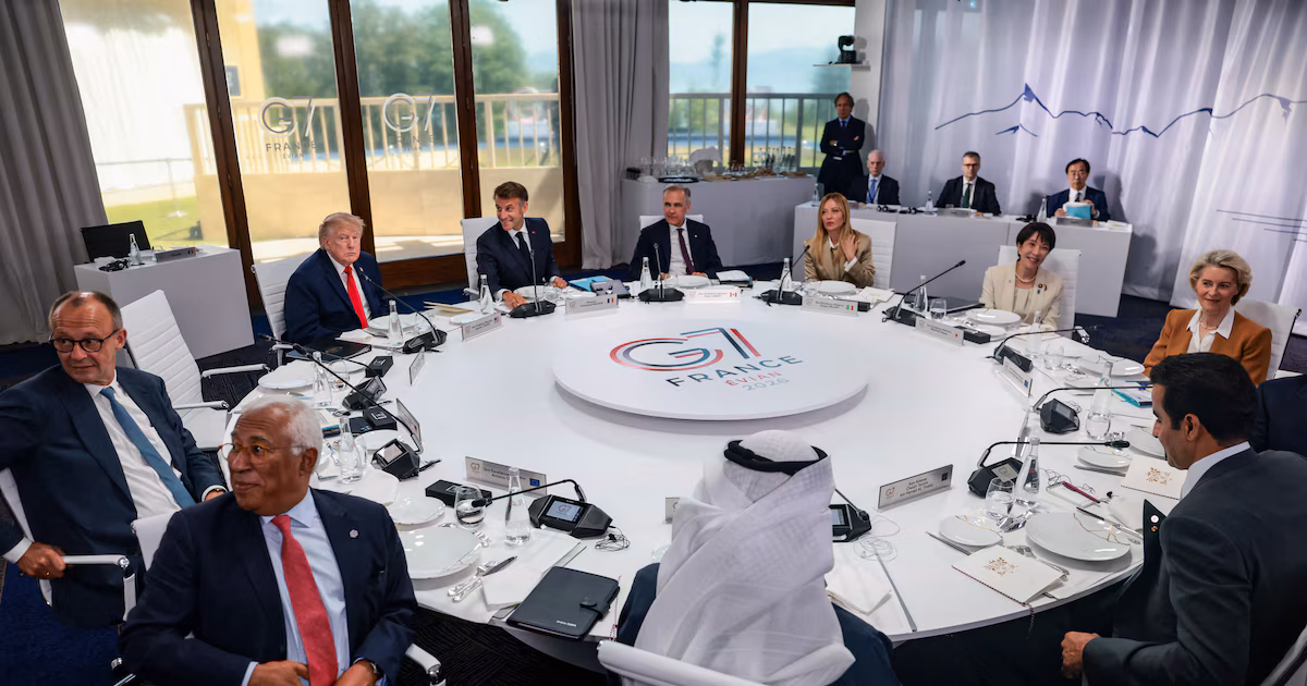La Unión Europea llamó en el G7 a redoblar el apoyo a Ucrania frente a Rusia ahora que su situación “está cambiando”Ursula von der Leyen recordó que, en el marco de la asistencia europea a Kiev, se va a producir el “primer desembolso del préstamo de la UE de 90.000 millones de euros”