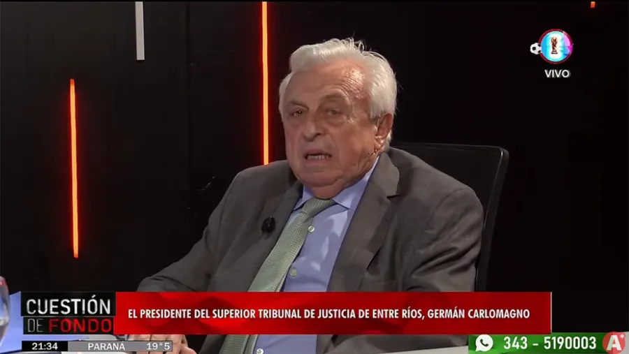 Carlomagno defendió la autonomía judicial, hizo reparos a la reforma previsional y negó “industria del juicio”