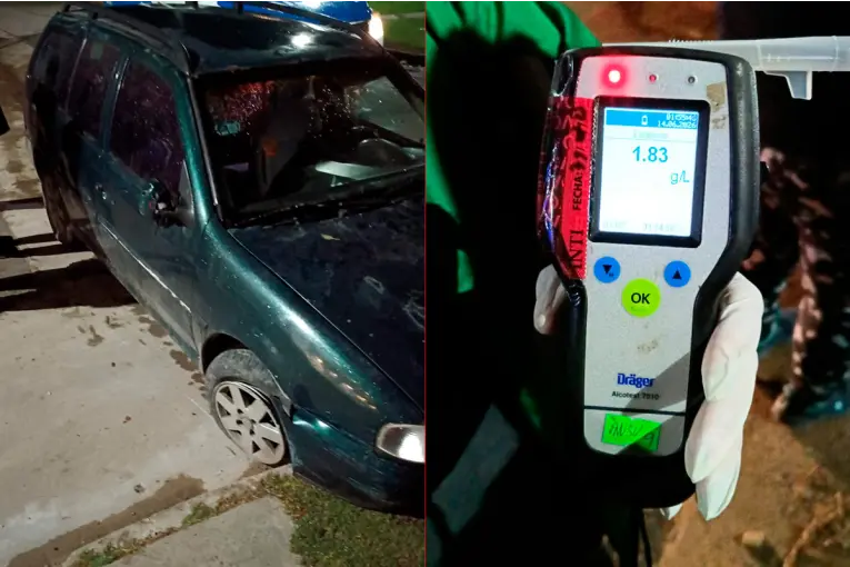 Detuvieron en Paraná a automovilista que circulaba alcoholizado y en contramano