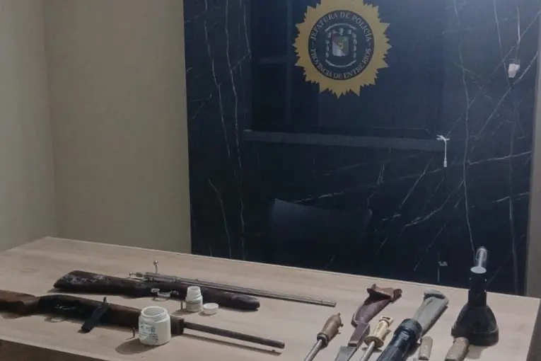 Secuestraron armas y carne de ciervo en Enrique Carbó: dos hombres investigados por caza ilegal