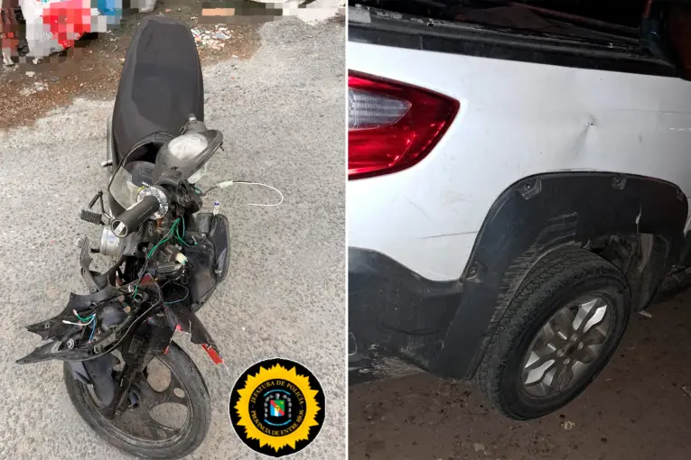 Adolescente sufrió fracturas tras chocar con una camioneta conducida por una mujer alcoholizada