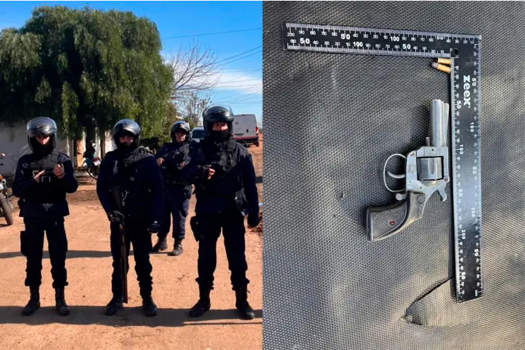 Huía armado por un descampado, fue detectado por un dron policial y terminó detenido