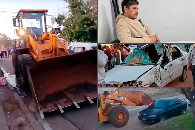 Prisión preventiva para el operario ebrio que chocó siete vehículos con una cargadora frontal