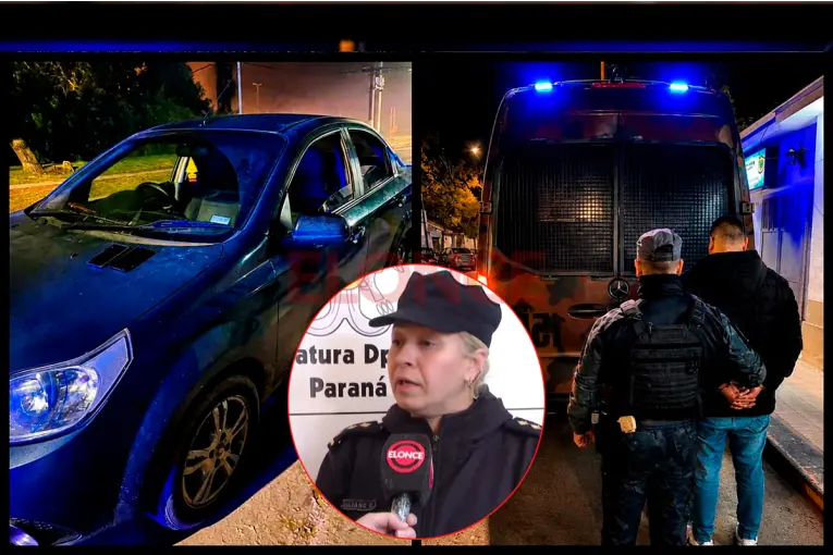 Detenido tras persecución policial en Paraná cuenta con antecedentes por venta de drogas