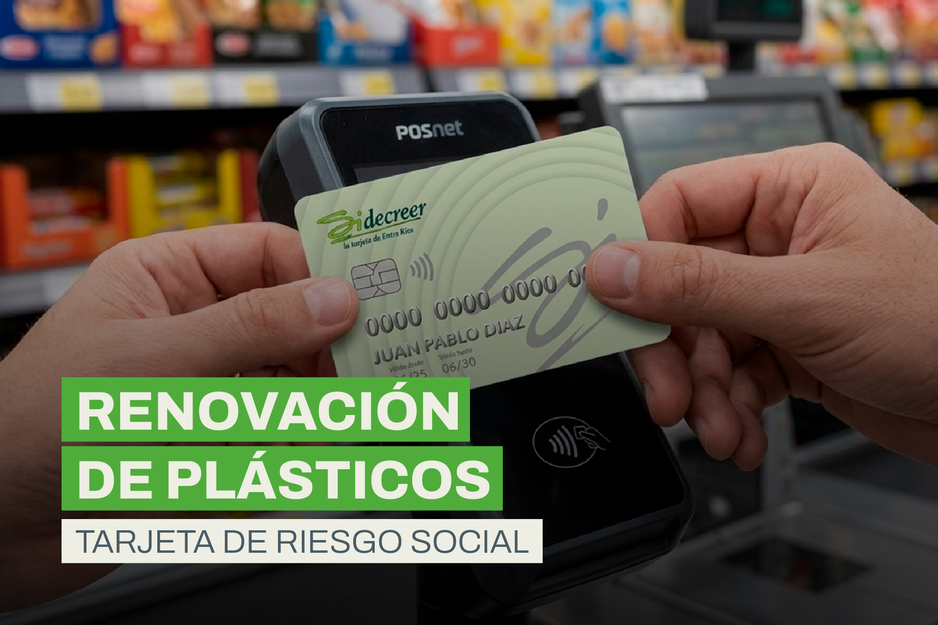 Continúa en Paraná el operativo de reposición de Tarjetas de Riesgo Social vencidas