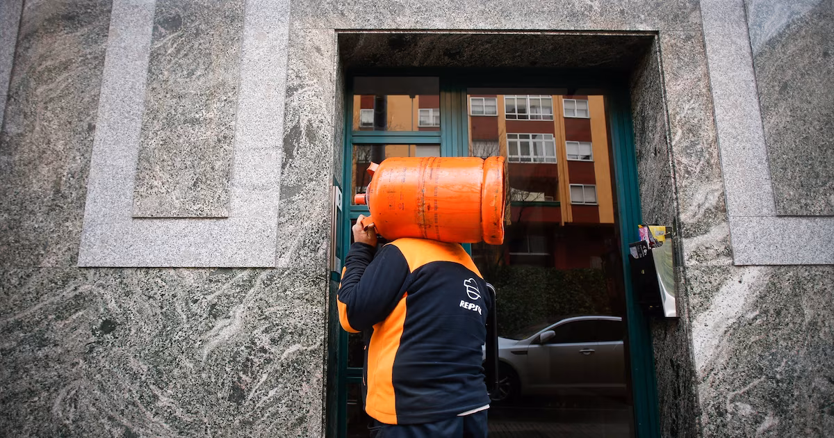 La bombona de butano sube casi un 5% desde este martes por el fin de la rebaja del IVA