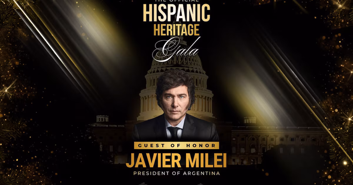 Javier Milei fue invitado a participar de una conferencia por el Mes de la Herencia Hispana en Estados Unidos