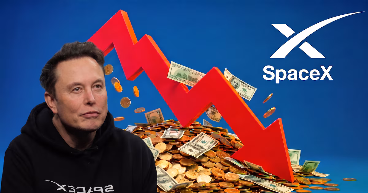 Las acciones de SpaceX siguen en caída y ya valen 30% menos que cuando salieron al mercado