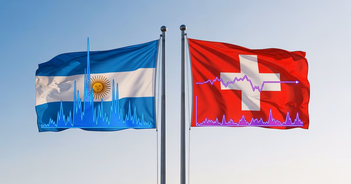 Fuerte contraste con Suiza: en el partido de la inflación, la Argentina gana por goleada