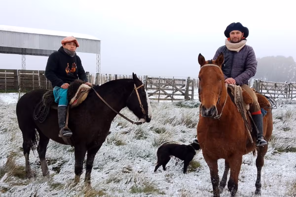 La nieve sorprendió al campo en un momento decisivo