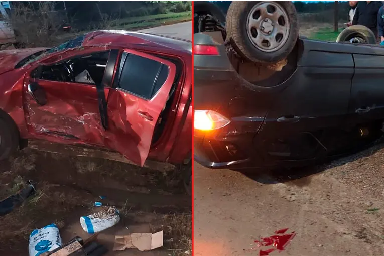 Fuerte choque entre dos camionetas en Chajarí: una bebé de un año fue hospitalizada