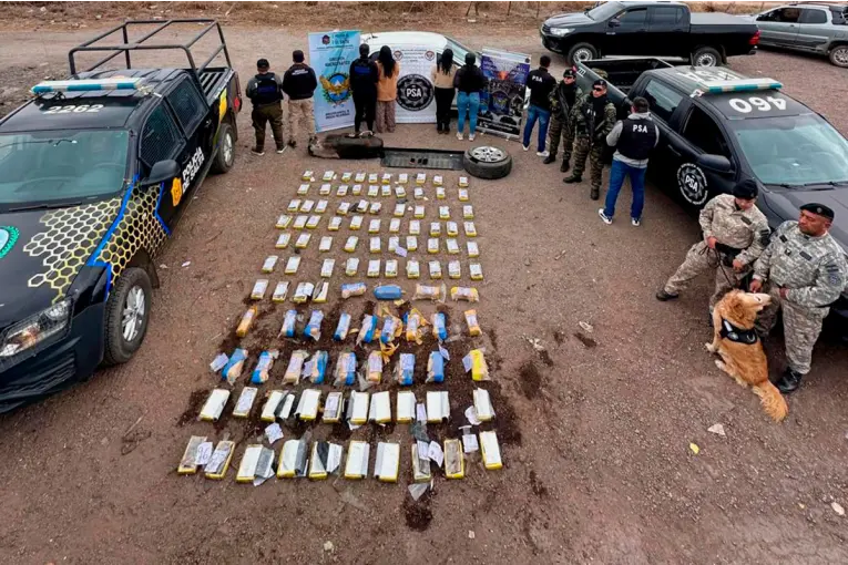 Secuestraron casi 200 kilos de cocaína y detuvieron a siete personas al desarticular una banda narco