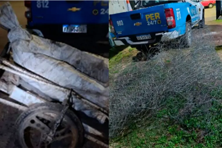 Hallaron oculto en un baldío el alambrado robado en el predio de Los Naranjitos