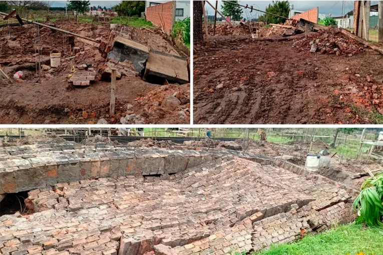 Un obrero resultó herido tras el derrumbe de un muro en una obra en Chajarí