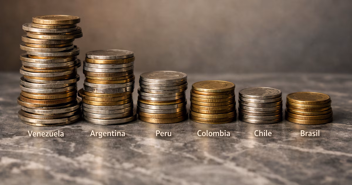 Tras la aceleración del IPC en julio, en qué posición quedó la Argentina en el ranking de inflación de América Latina