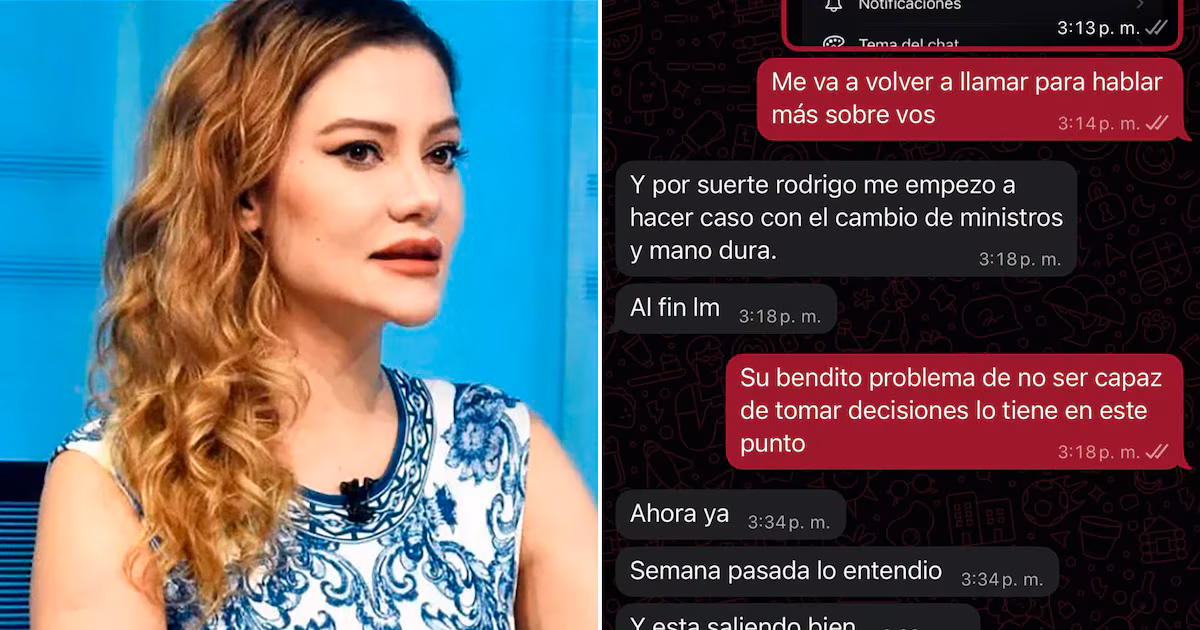 Los chats de Nadia Beller que complican a Fernando Cerimedo y el mensaje del presidente Rodrigo Paz sobre el caso