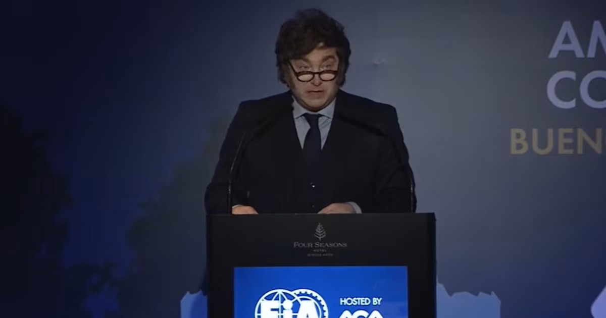 Milei abrió el Congreso de la FIA y pidió que Argentina sea sede de la Fórmula 1: “Queremos ver a Colapinto en el país”