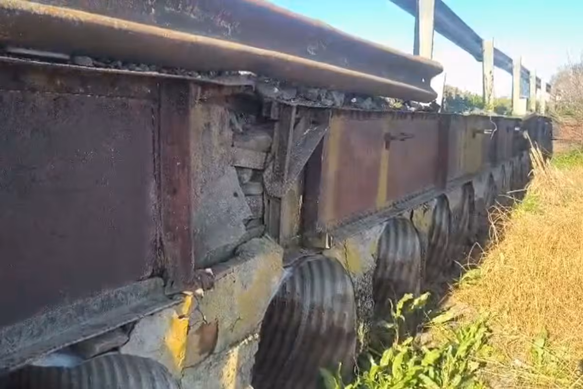 “Tiembla todo”: polémica por el estado de un puente en una ruta bonaerense