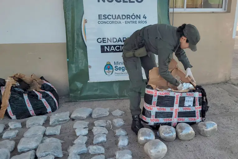 Un control en Concordia descubrió 212 kilos de marihuana enviados en encomiendas