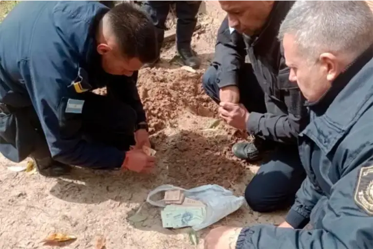 Robó $2,5 millones de una pinturería y enterró el dinero en el patio de una casa