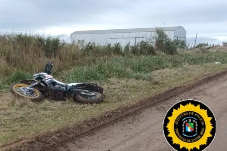 Un hombre sufrió heridas de gravedad tras accidentarse en moto en el departamento Villaguay