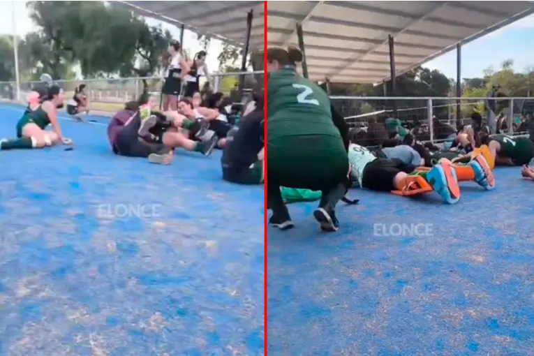 Escucharon disparos mientras jugaban al hockey en Paraná y se tiraron al piso para resguardarse: los videos