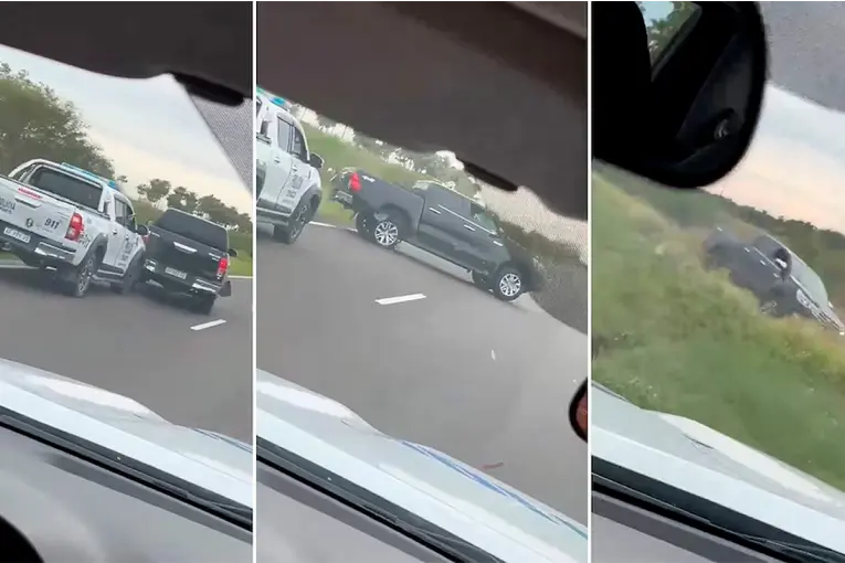 Persecución de película: dos camionetas huyeron de un control y policías dispararon a las ruedas en Ruta 11
