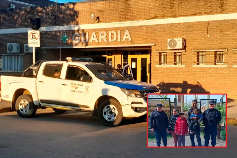 Policías entrerrianos reanimaron a un niño de 10 años que se había desvanecido en la calle
