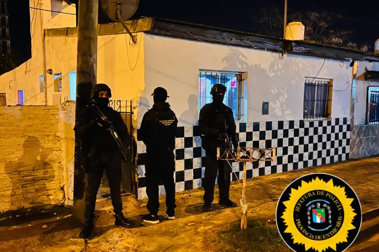 Concordia: cuatro allanamientos por narcomenudeo y un detenido