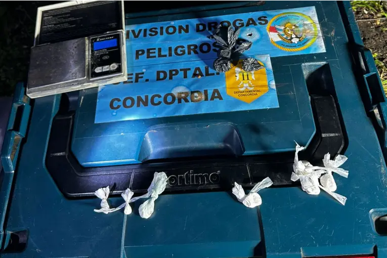 Dos hombres fueron detenidos con cocaína y marihuana en Concordia