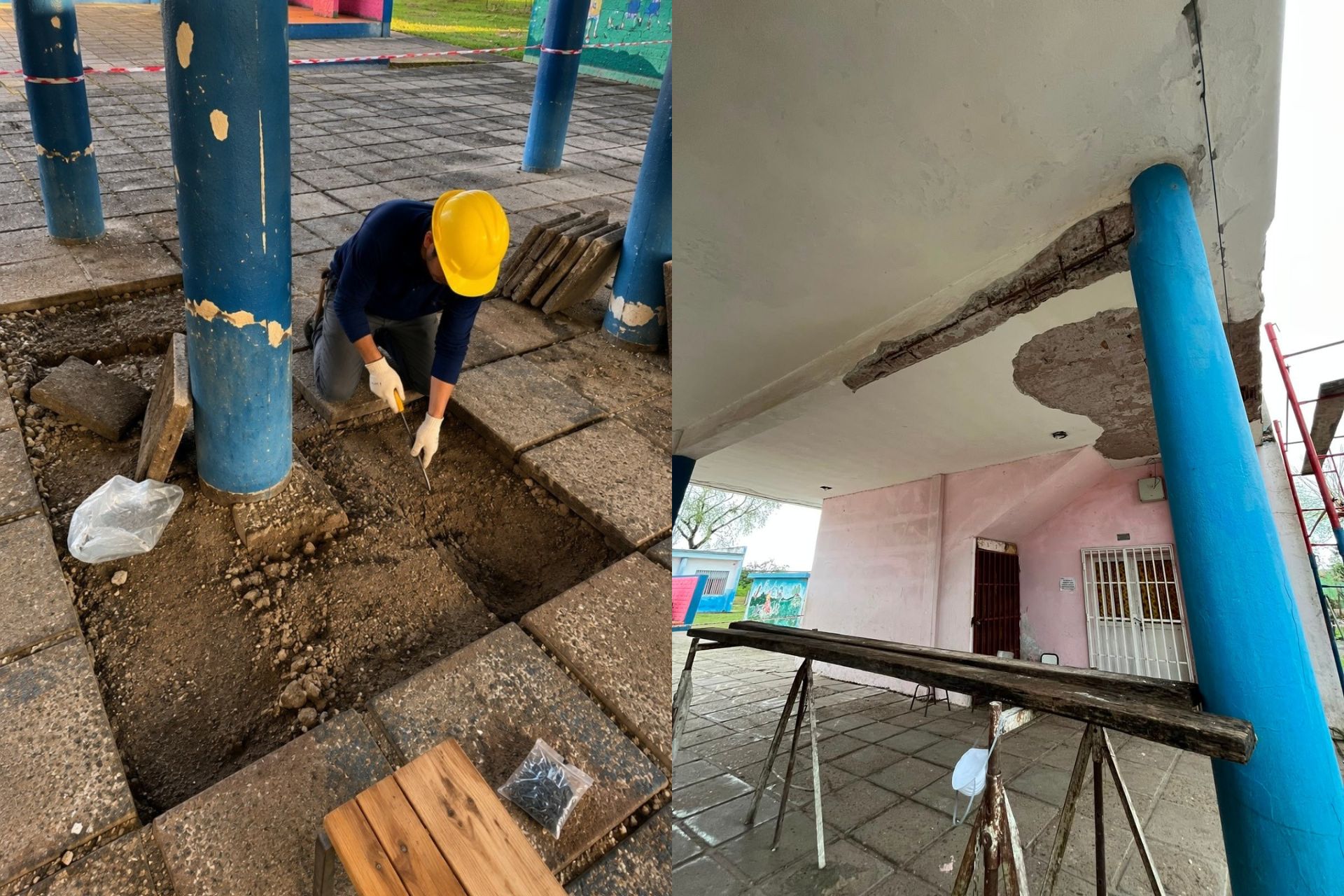 Se ejecutan trabajos de emergencia para mejorar instalaciones de una escuela de Federal