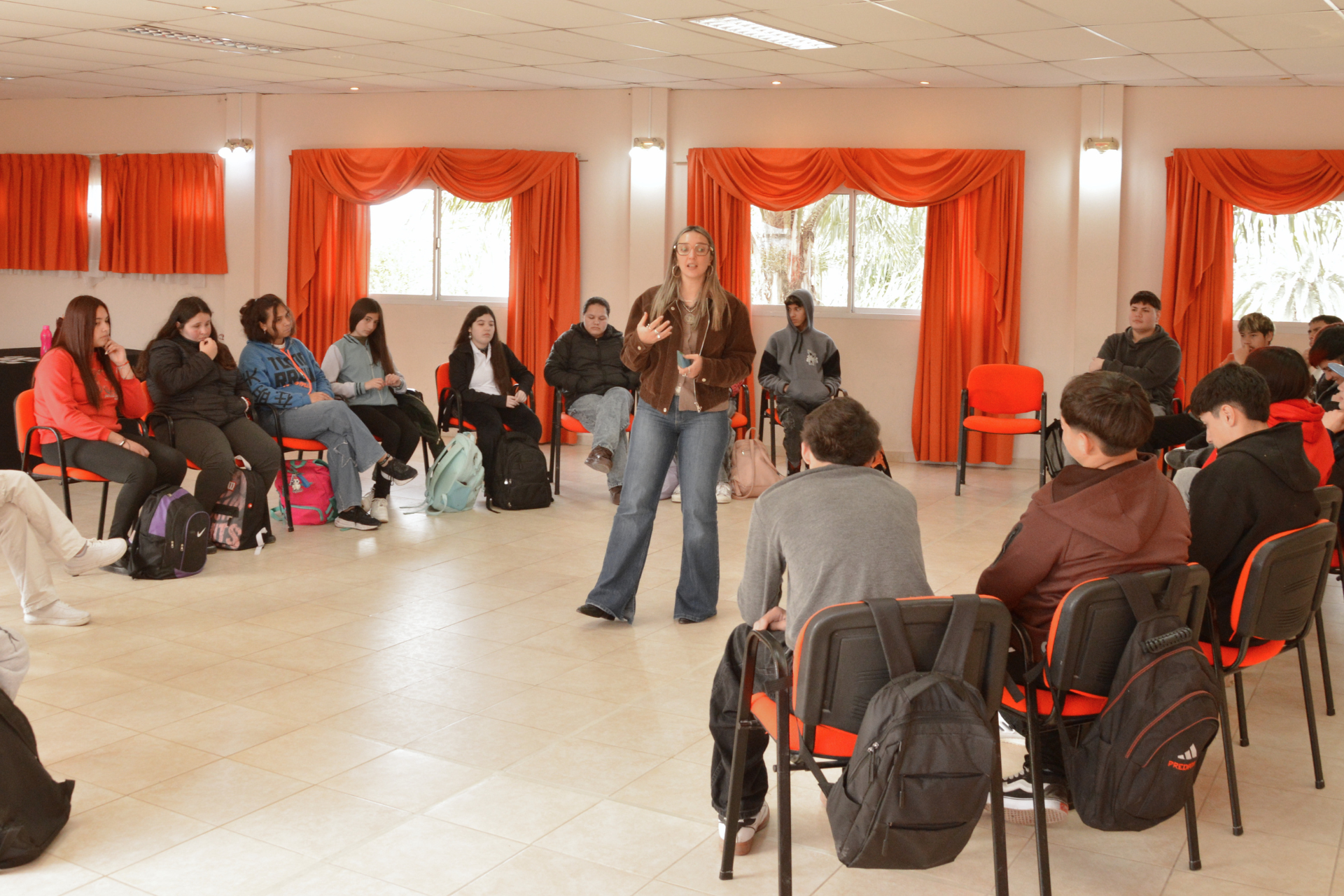 La Juventud Te Cuida llegó a María Grande con talleres sobre salud mental y salud sexual
